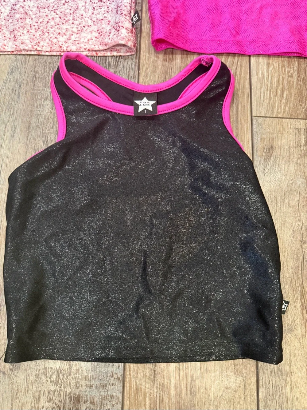 Pixie Lane Girls' Glitter Tumble Tank Trio - Size 7